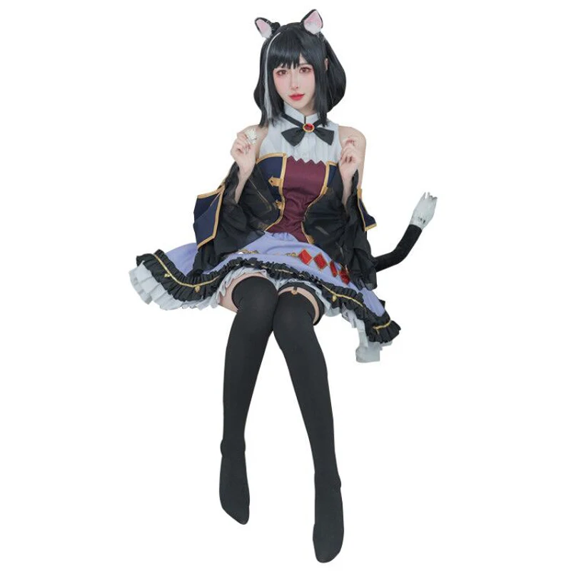 

Momochi Kiruya Kyaru Cosplay Costume Halloween Christmas party costume 11