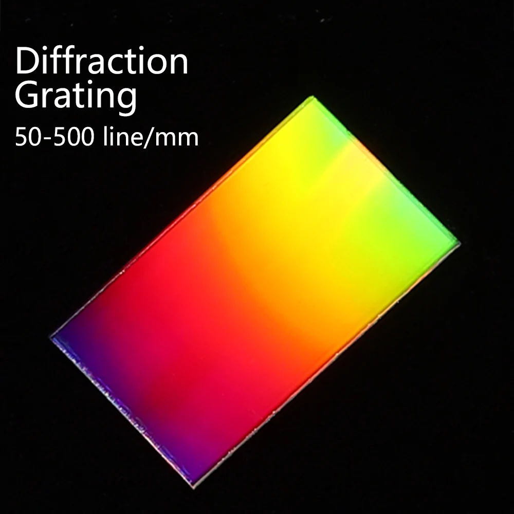 

Diffraction Grating Holographic Glass 50-500 lines Physical optics Spectroscopic interference optical instrument 40x25mm