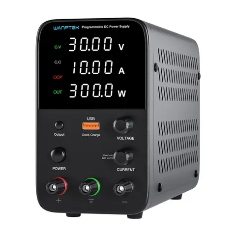 Wanptek fuente de alimentación CC programable WPS3010H banco de trabajo de mantenimiento de laboratorio 30V 10A regulador de corriente de voltaje CA 220V 110V