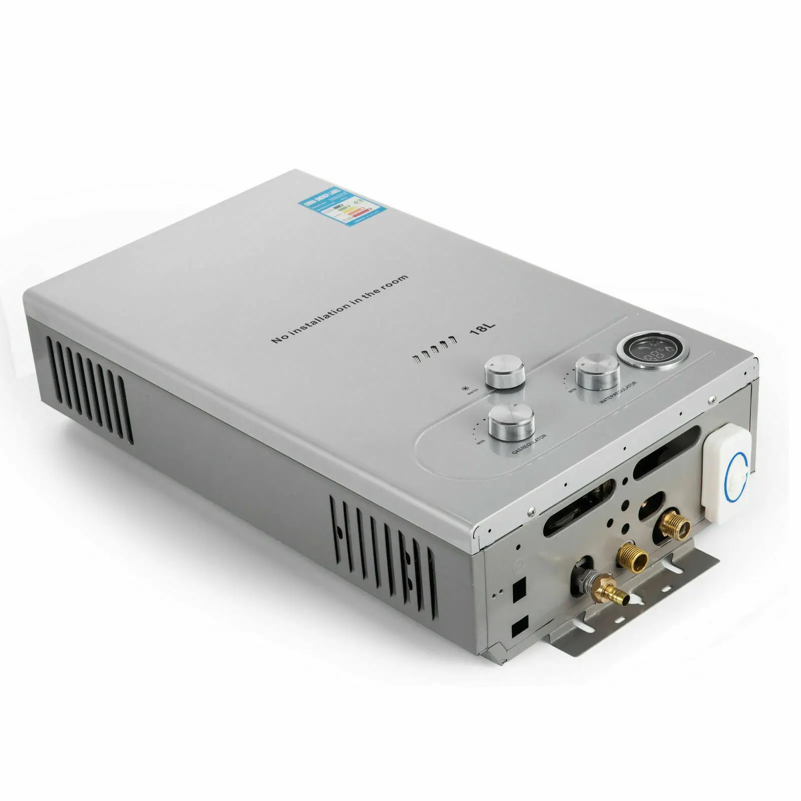 Imagem -02 - Aquecedor de Água Quente Gás Propano Lpg sob Demanda Tankless Aquecedor de Água Digital Casa Banheiro Cabeça de Chuveiro Aquecedor de Caldeira Instantânea Novo 18l