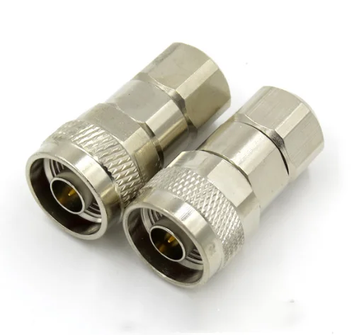 2PCS High Quanlity Connector N Male Jack Clamp RG8 RG213 LMR400 RG165 7D-FB Cable RF Coaxial  Adapters