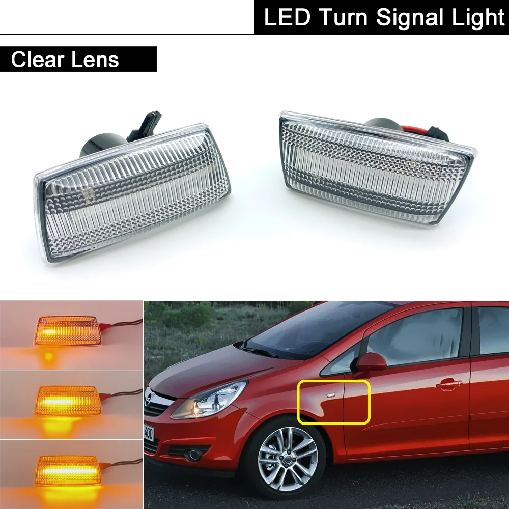 

Прозрачные линзы светодиодный, боковой, габаритный фонарь динамический Поворотная сигнальная лампа для Защитные чехлы для сидений, сшитые специально для Opel Astra Chevrolet Aveo Holden Cruze Cadillac Buick Daewoo