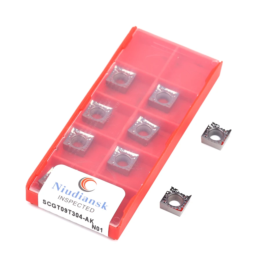 10Pcs SCGT09T302 AK N01 SCGT09T304 AK N01 SCGT09T308 AK N01 Chèn Cho Nhôm Carbide CNC Máy Tiện Quay Chèn Cắt chèn