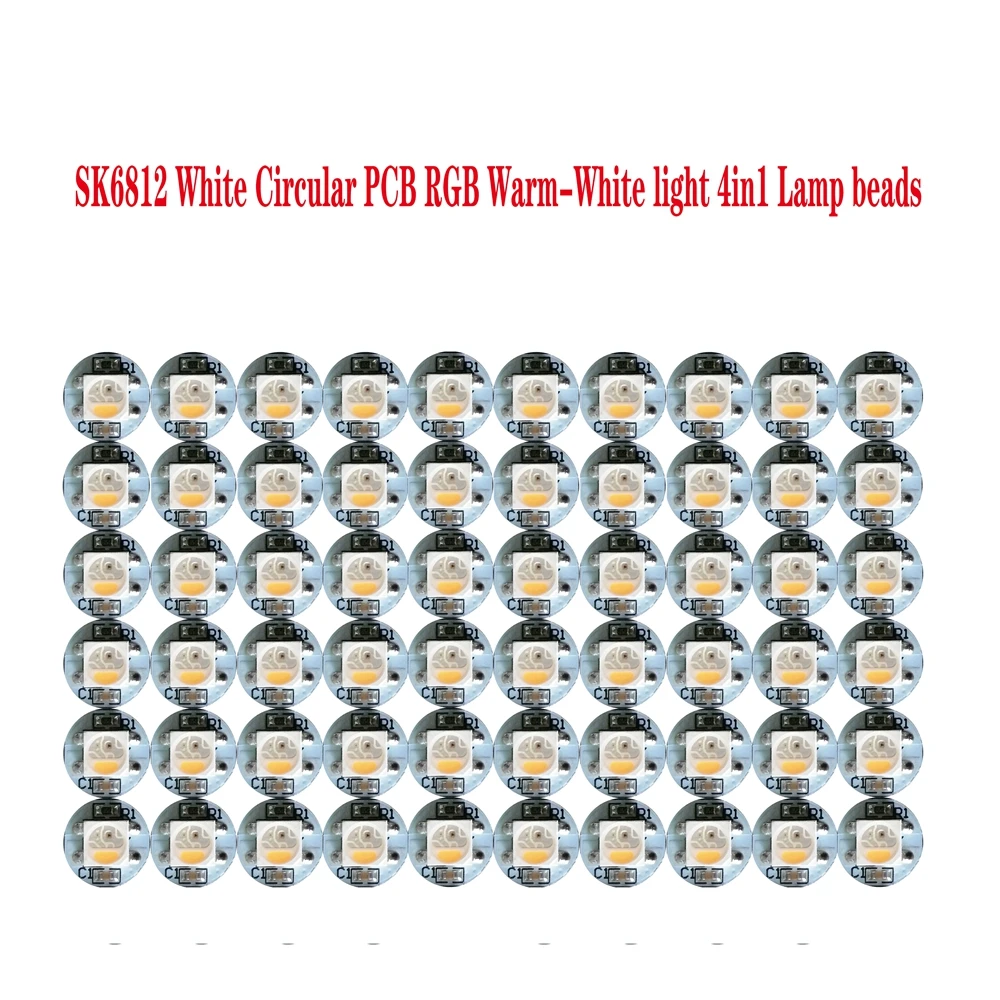 10-1000PC WS2812B SK6812 RGBW RGBWW Lamp Beads 5050 RGB 4Pin Black White Individually Addressable Led Chip Built-in Replace DC5V