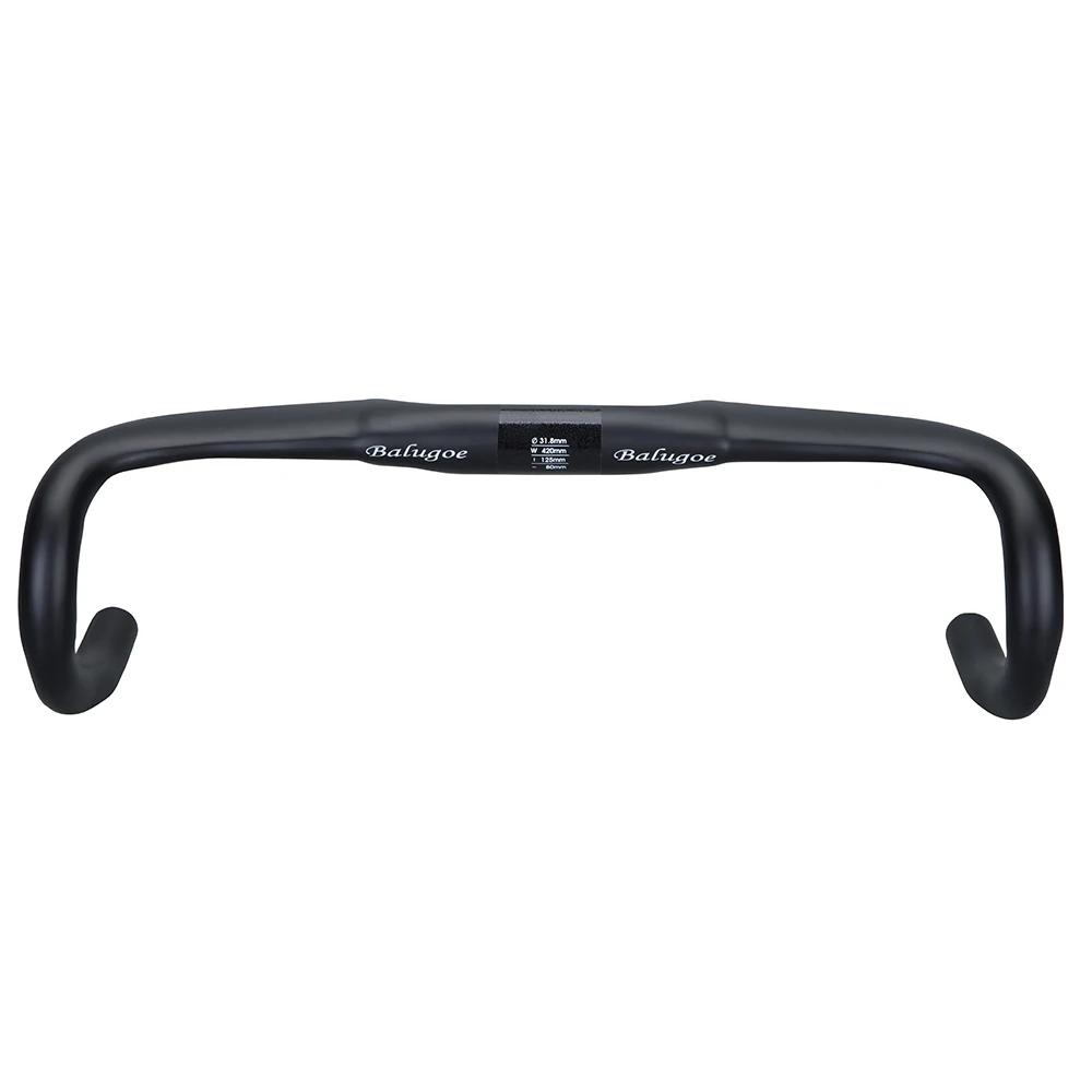 BALUGOE-Internal Carbon Handlebars for Road Racing Bicycle, Matte and Gloss, Full Carbon Handlebar, 31.8x400, 420, 440mm