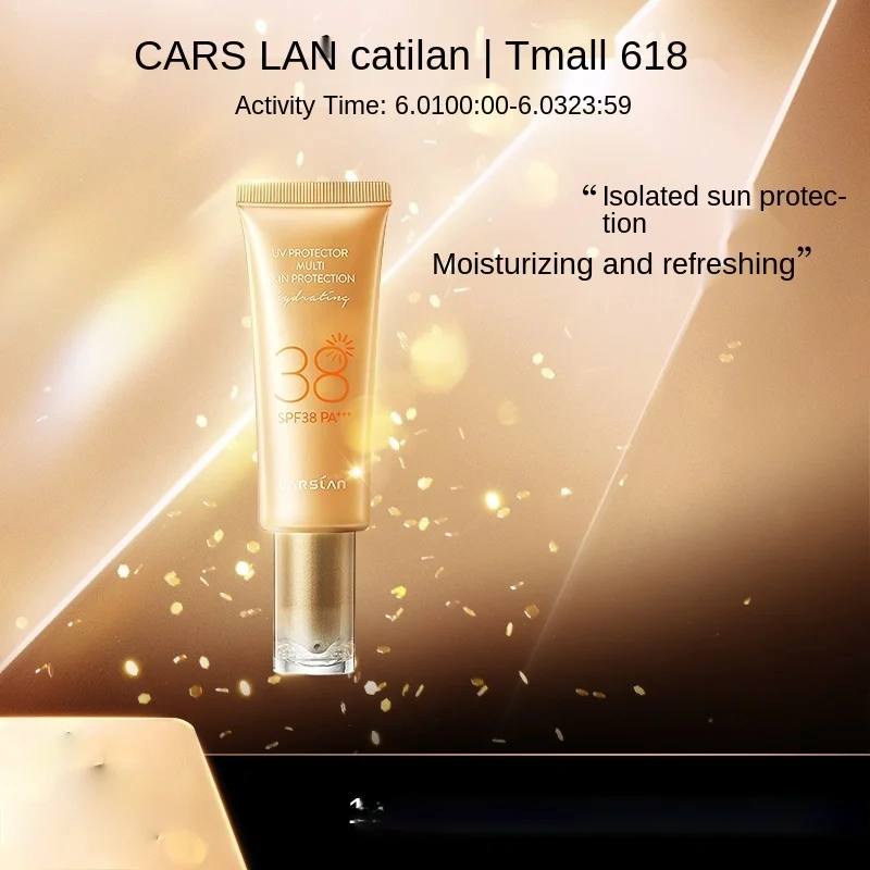 TT CARSLAN Official Flagship Store Light Transparent Isolation Sunscreen UV Protection Facial Non-Spray