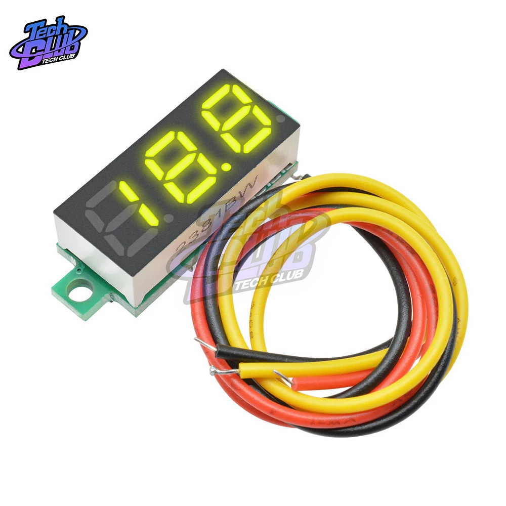 DC 0-100V 3 Wire Mini Calibro del Tester di Tensione Voltmetro A LED da 0.28 pollici Digital Display Panel Voltmetro Rivelatore strumenti di monitoraggio