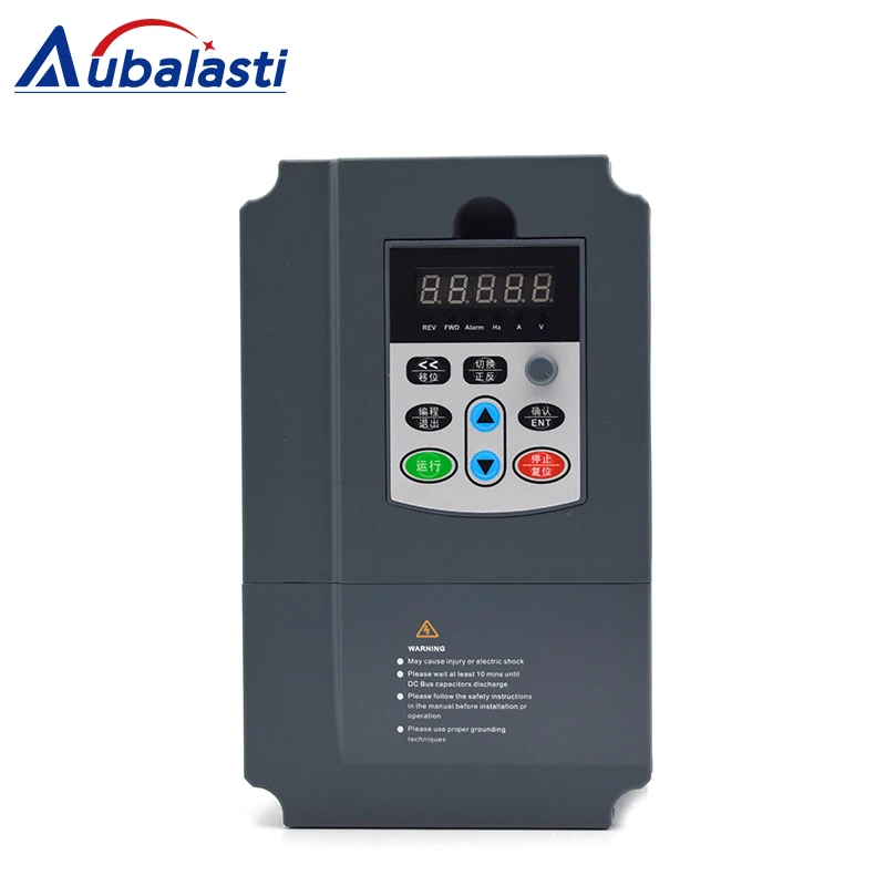 Aubalasti VFD Inverter 1.5kw 2.2kw 3kw 4kw 5.5kw 220V to 380V With CNC Spindle Motor use for cnc router milling machine tools