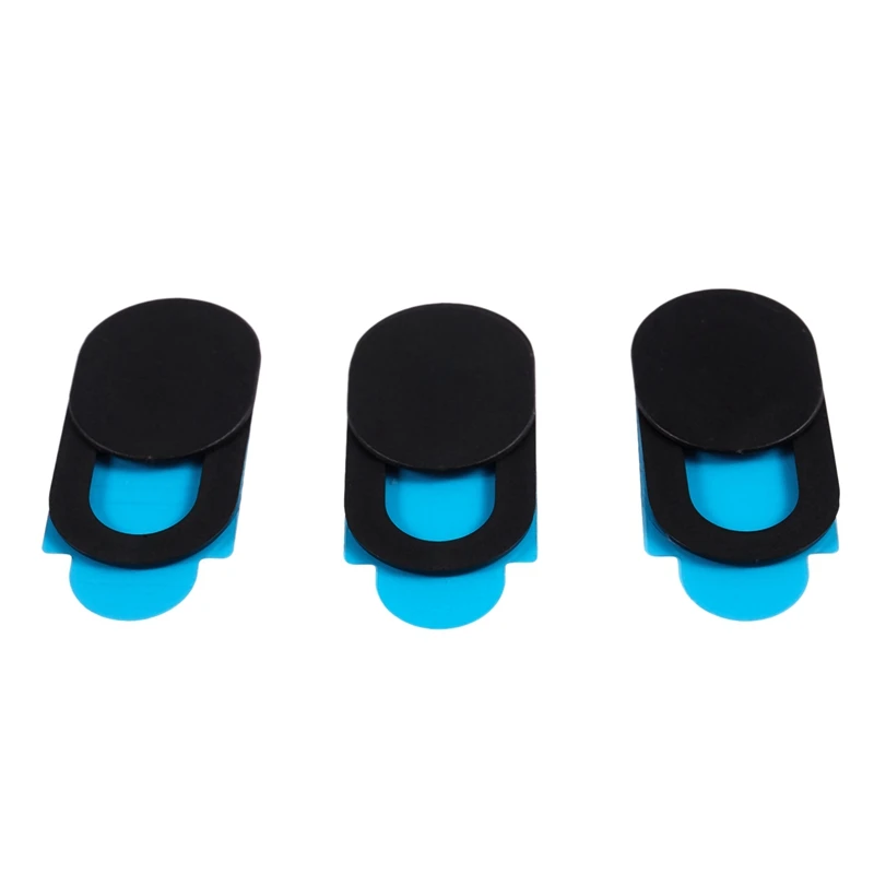 3pcs Plastic Camera Shield Stickers Notebook PC Tablet PC Mobile Anti-Hacker Peeping Protection Privacy Cover black