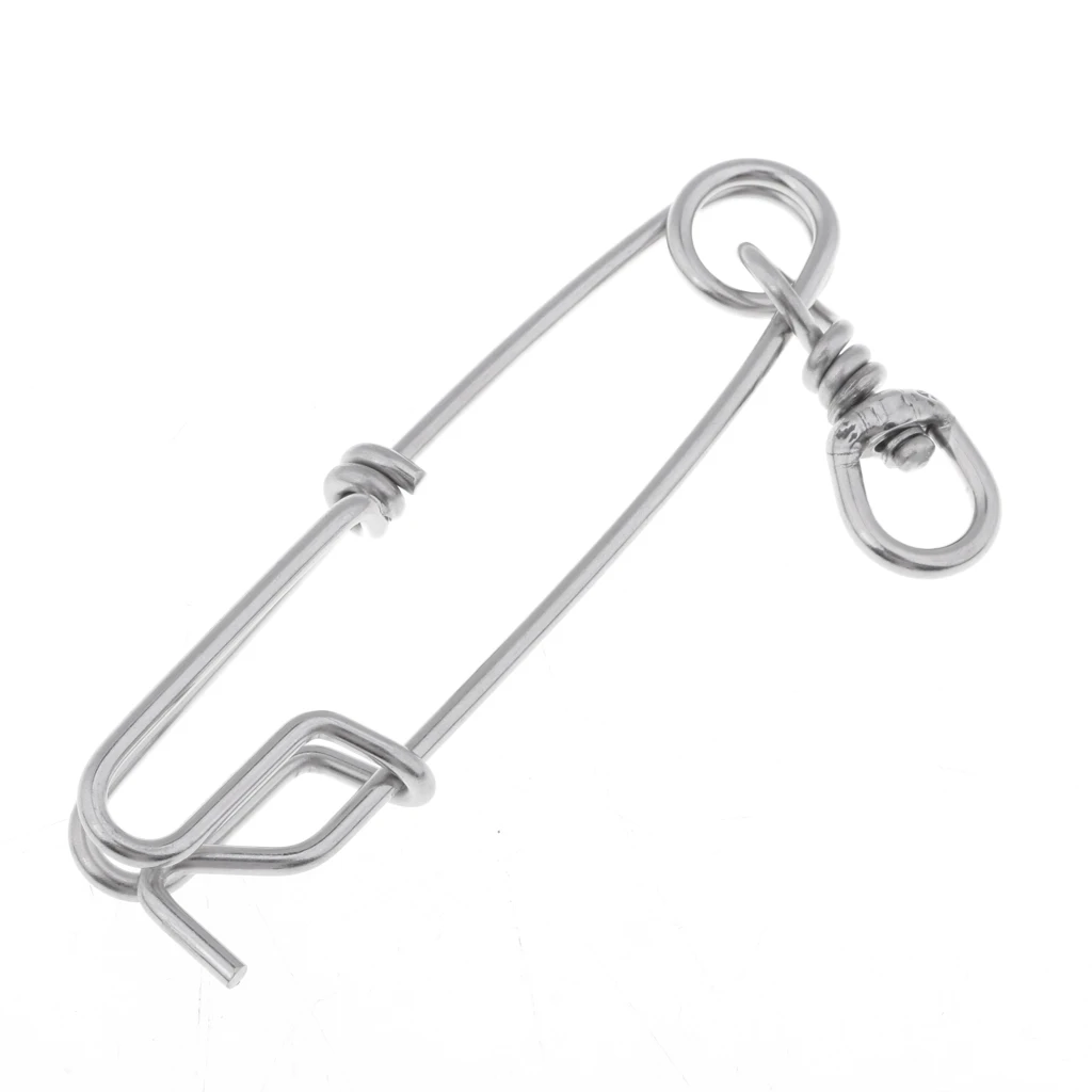 Long line Branch Hanger Snap Swivel Speargun Float Line Tuna Clip Fishing Connector Fishing Accessories Silvery