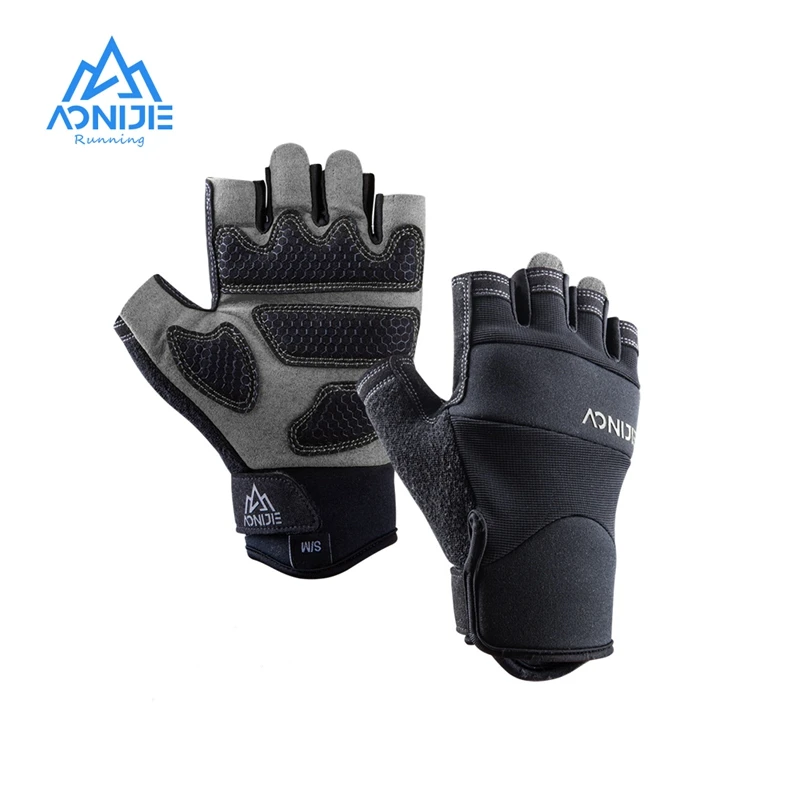 Aonijie Ultralight Cycling Gloves Half Finger Sports Gloves Grasping Comfortable And Non-Slip For Fitness Gym Weightlifting M54