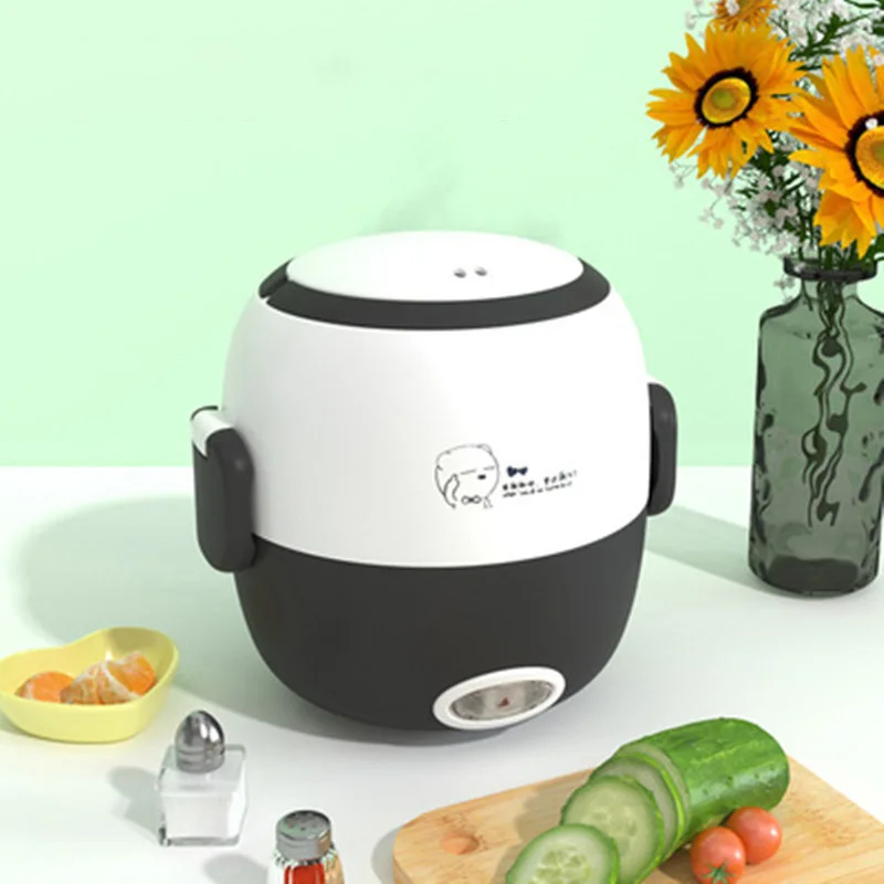 Mini Rice Cooker Electric Lunch Box Portable Thermal Heating Food Steamer Cooking Container Multifunctional Electric Cooker