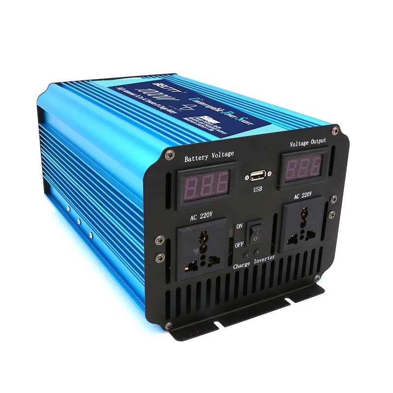Pure Sine Wave Inverter 1000W 12v Single Phase Power Inverter with UPS Charger