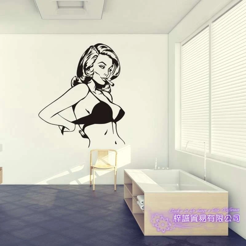 

Naked Body Wall Sticker Bathroom Room Home Decoration Posters Vinyl Sticker Sexy Girl Wall Decal