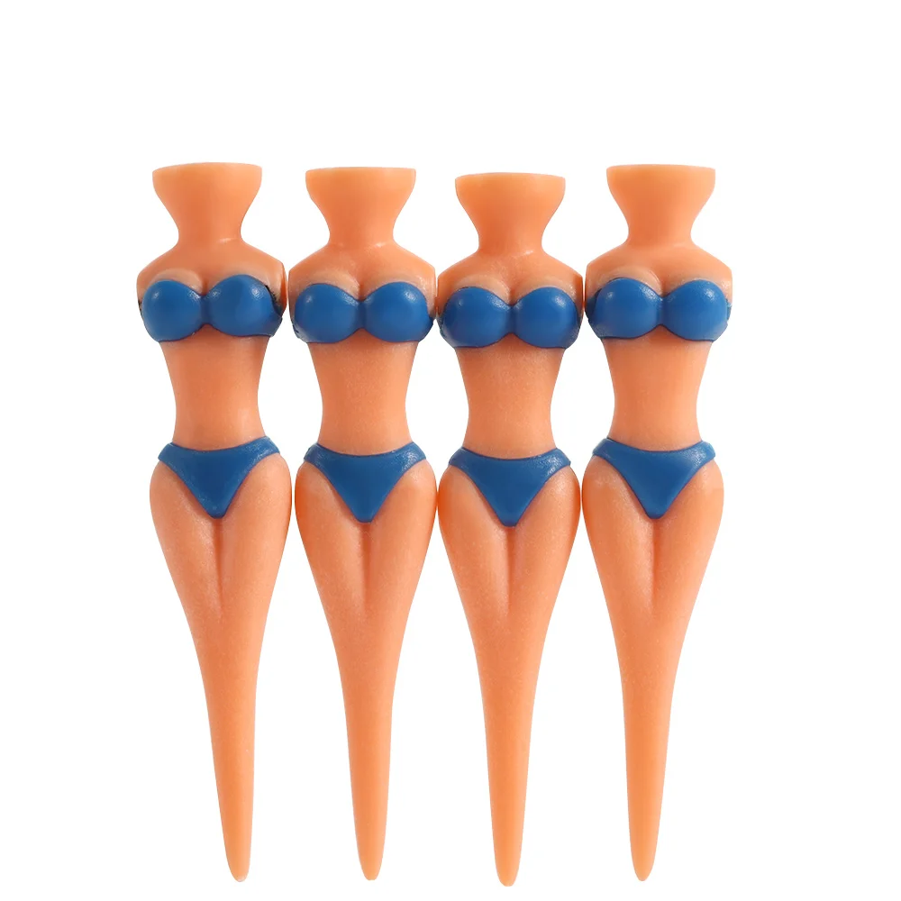 3/5 Pcs/Lot Plastic Golf Tees Sexy Bikini Lady Model Golf Holder Practice Training Golf Tees