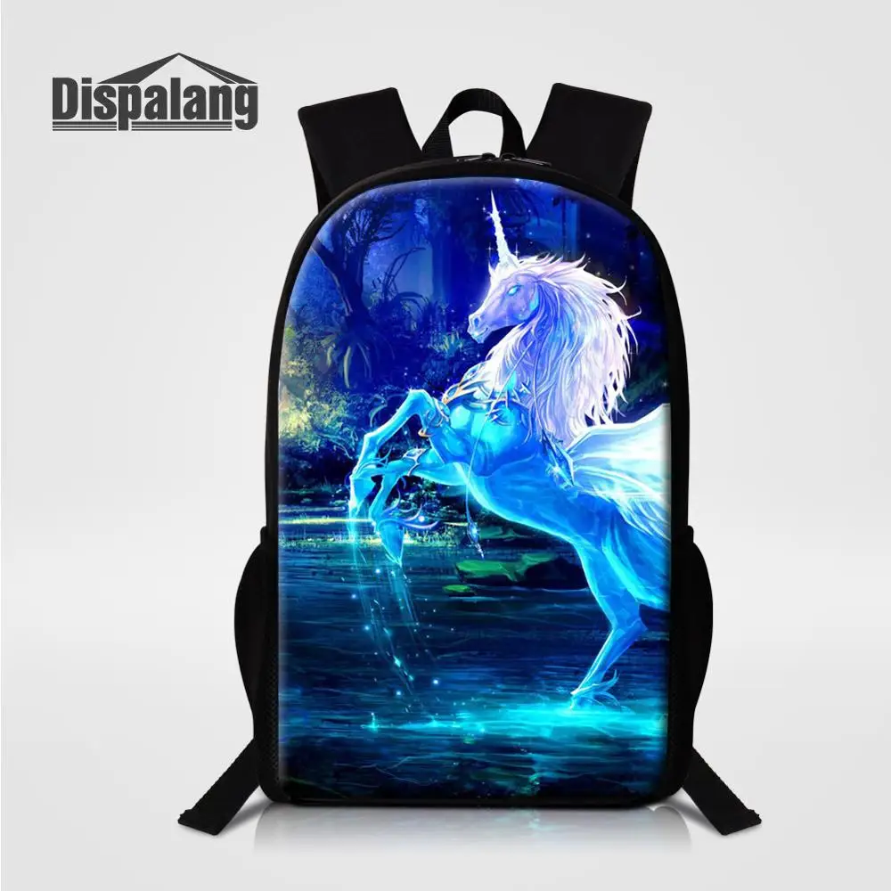 

Unicorn Backpack Cartoon Printing Schoolbag For Girls 16 Inch Large Bookbag Children Custom School Bag Gift For Students