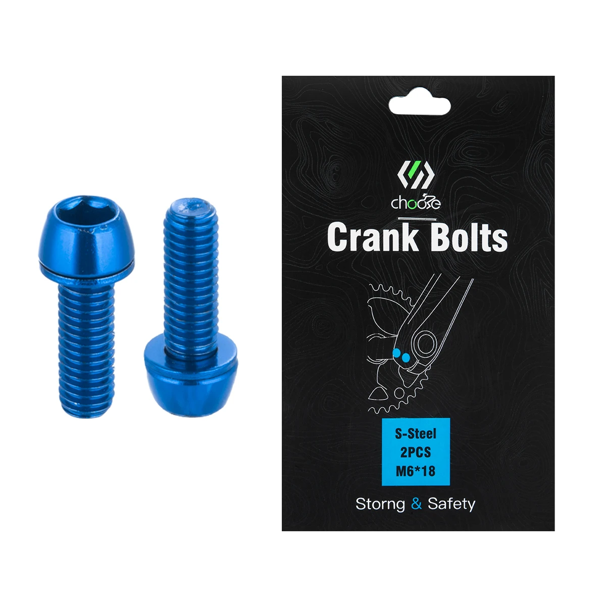 Chooee Bicycle Crank Bolts M6*18mm Screw For SHIMANO SRAM IXF Bike Crankset Arm Bolt 2pcs Cycling Accessories Part