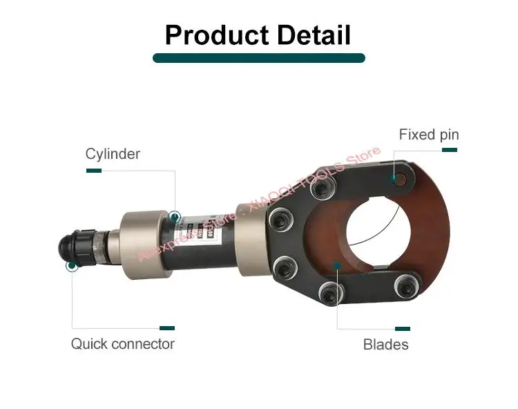 CPC-50H 7 Ton Split Design Hydraulic Cable Cutting Tool Machine for Cu/Al Armored Cable