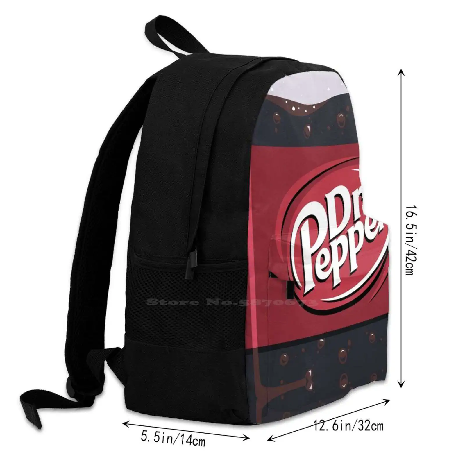 Dr. Pepper Hot Sale Schoolbag Backpack Fashion Bags Dr Pepper Ottersmile Vector Drink Red Steins Gate