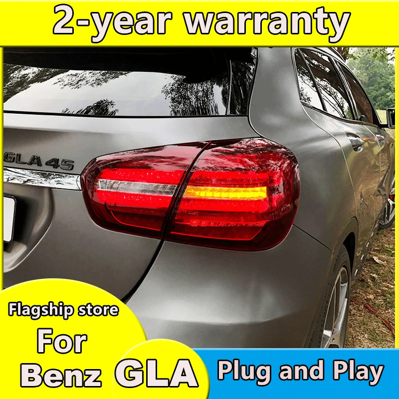 Car Styling For BENZ GLA taillights 2016-2020 gla ALL LED driving light brake turn signal original position tail light assembly