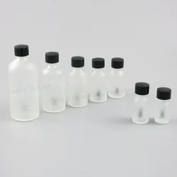 10x5ml 10ml 15ml 20ml 30ml 50ml 100ml boş buzlu şeffaf cam fırçalı şise oje jel için doldurulabilir seyahat şişe