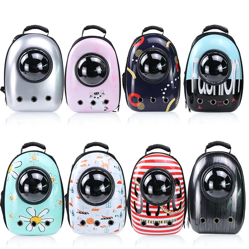 

Pet supplies new tide capsule pet backpack out portable cat dog backpack backpack breathable transparent