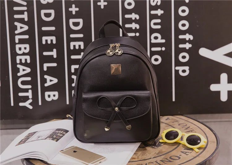 

Fashion Leisure Female PU women backpack Black Backpacks Female Girls school Bags Ladies Backpack-30