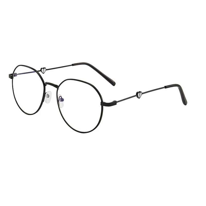 Heart Pattern Leg Nearsighted Glasses Finished Student Literary Spectacle Women Myopia Glasses Optical Eyewear -0.5 -1.5 To -4.0