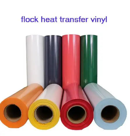 Free Shipping 1 Sheet 25cmx25cm Flock Heat Transfer Vinyl Heat Press Machine T-shirt Bag Iron On HTV Printing