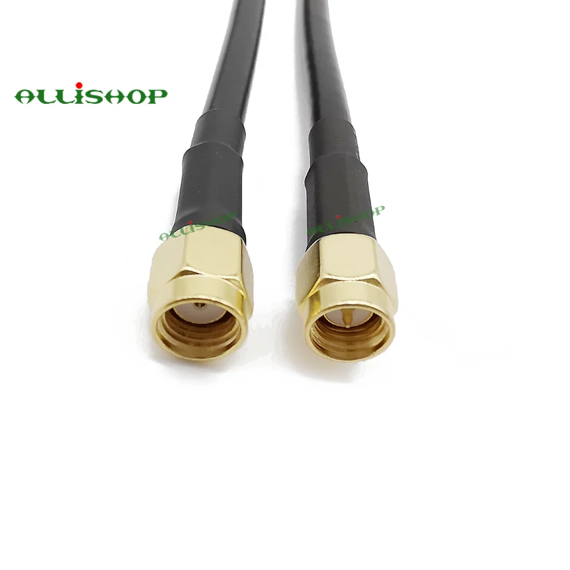 1-30Meters RP-SMA Male Jack to SMA Male LMR200 RF Pigtail Cable Brooches to Socket connector low loss Antenna extension Jumper