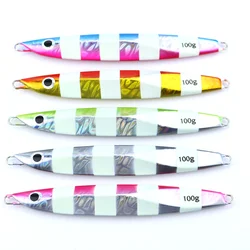 CASTFUN 80g 100g 120g 150g 180g Metal Jigs Jigging Lure Artificial Baits Jig Lure Saltwater Fishing Tackle