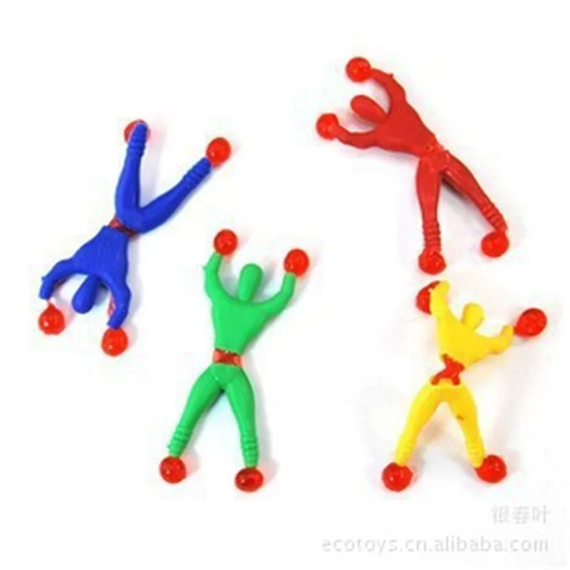 10pcs Wall Climber Men’s Children’s Party Toys Funny gifts Birthday Party Gifts Wall Climbers Sticky Spiders Wall Climbers