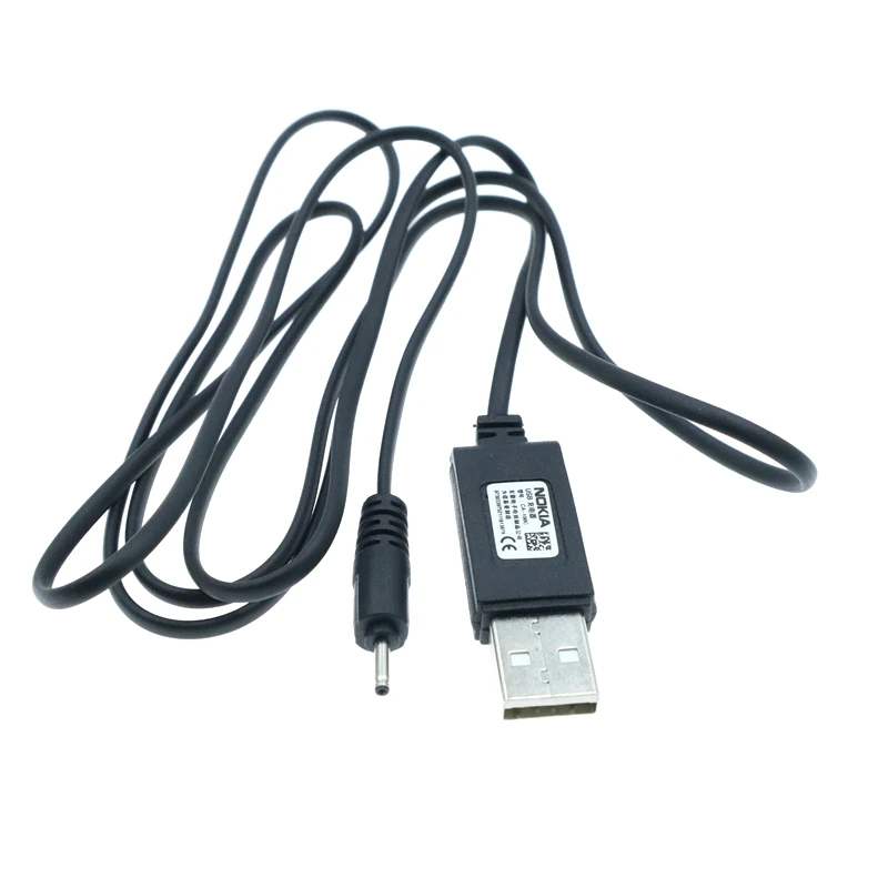 Średnica zewnętrzna 2mm kabel ładowarki USB z małym pinem ładowarka USB przewód do kabla USB do Nokia 7360 N71 6288 E72 High Speed 1.3m