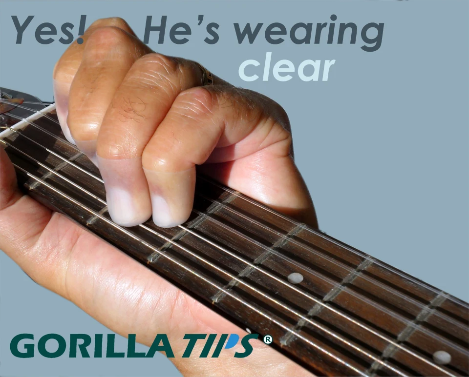 Gorilla Tips Fingertip Protector Cover Pain Relier for Guitar Bass Ukulele Players String Finger Guards