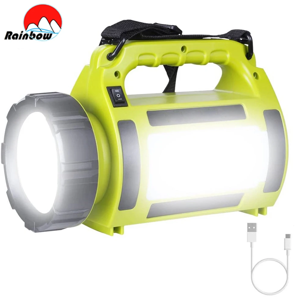 

Super Power Portable LED Camping Light Work Light Outdoor Tent Light USB Rechargeable Flashlight Waterproof Lantern Search Light