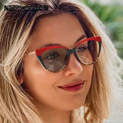Gafas de lectura fotocromáticas de leopardo rojo para mujer, lentes de sol con filtro de luz azul, Ojo de Gato, lector de resina con dioptrías 0 + 0,5 + 0,75 + 4,0