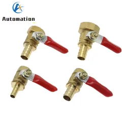 Brass Barbed ball valve 4-12 Hose Barb 1/8'' 1/2'' 1/4'' Female Thread Connector Joint Copper Pipe Fitting Coupler Adapter