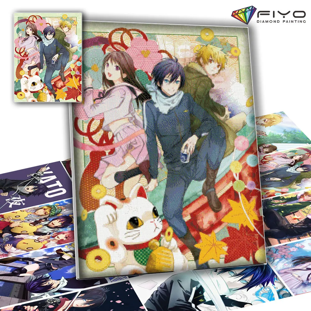 DIY 5D Diamond Painting Anime Noragami Picture Mosaic Full Diamond Embroidery Cross Stitch Set Home Decoration aлмазная mозаика