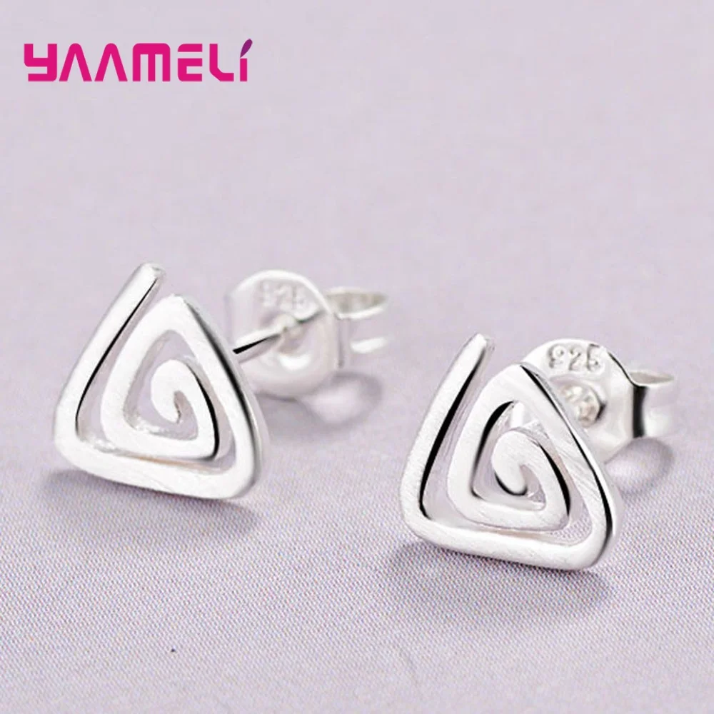 925 Sterling Silver Ear Brincos Pendientes Stud Earrings for Woman Girl Party Accessory Fashion Jewelry Animal Cross Star Design