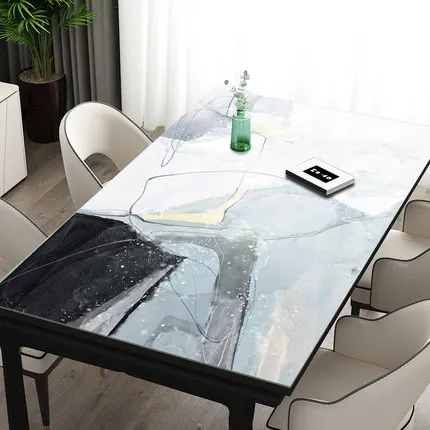 Light Luxury Style Silicone Tablecloth Anti-scalding And Heat-insulating Tea Table Cushion Table Mat Table Cover Home Decoration