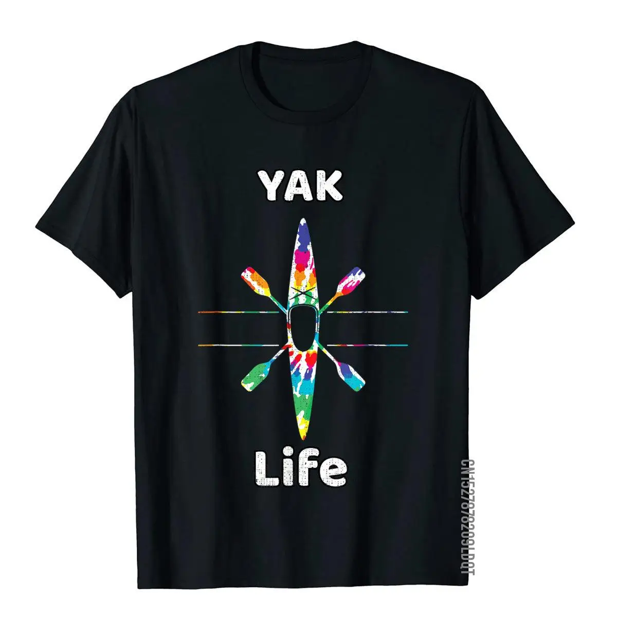 Funny Kayaking Gift Yak Life Boating Kayak Paddle T-Shirt Print T Shirts Fitted Cotton Youth Tops T Shirt Hip Hop