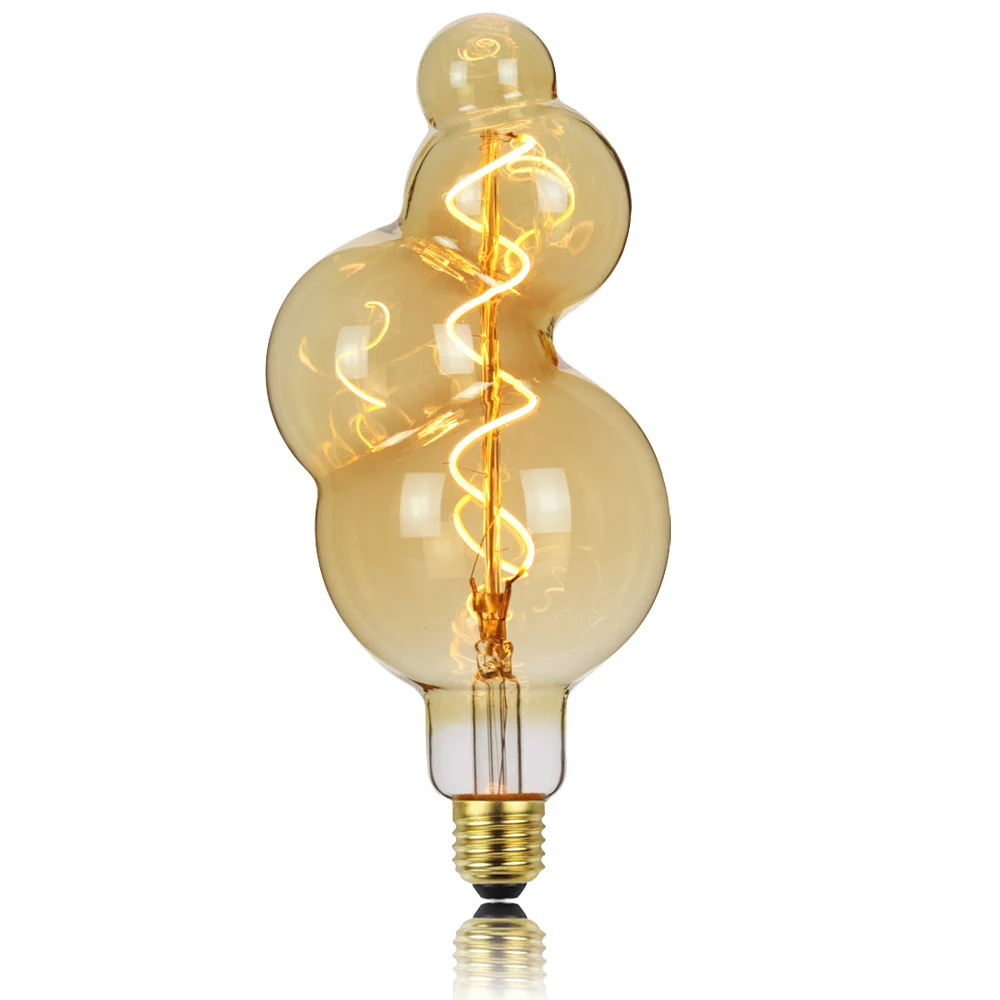 SuffHD-Ampoule LED Edison, Rétro, Loft, Décor Industriel, Bombilla, Lampe Vintage, Dimmable Lampada, 4W, 110V-220V, 2300K