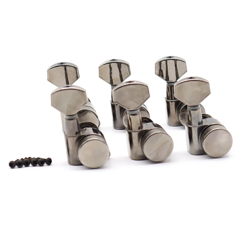 1Set Wilkinson JIN HO Tuners Guitar Locking Tuners Machine Heads Tuning Pegs Square handle button Lock JN-P7