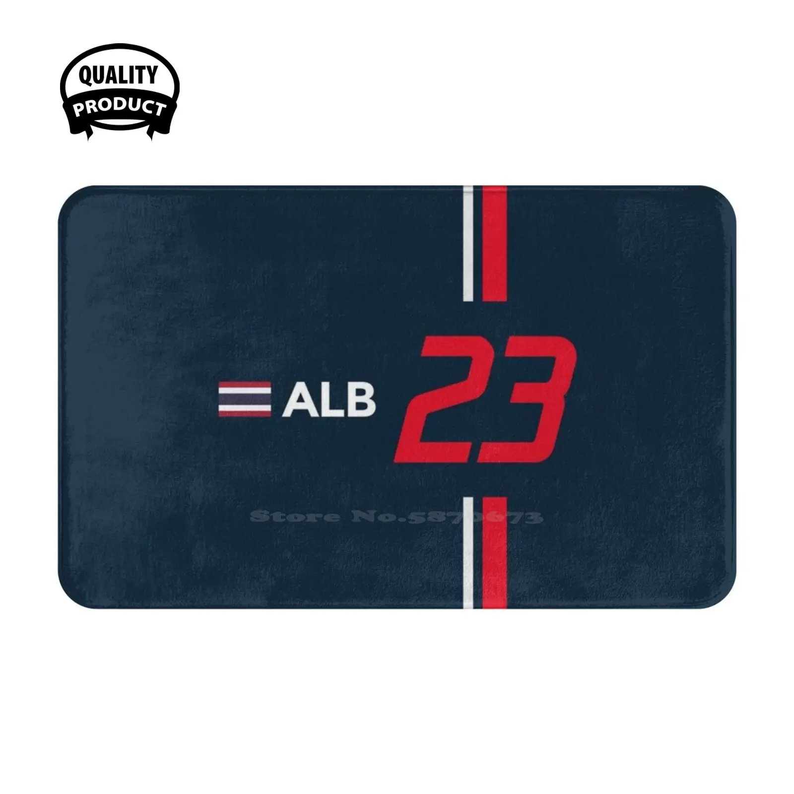 2020 - #23 Albon Soft Cushion Home Carpet Door Mat Car Rug Motorsport Cars Racing Driver Race Driver Racing Alexander Albon