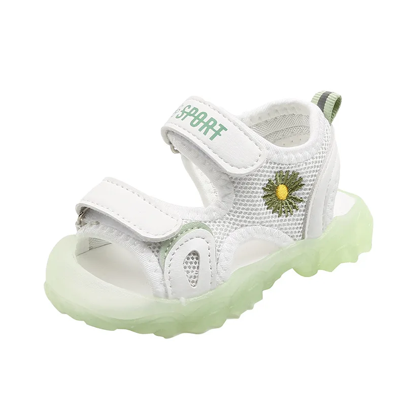 2024 New Baby Boys Summer Color Fashion Flower Sports Sandals For Toddler Little Girl Sandals Princess Beach Shoes 1 2 3 4 5 6