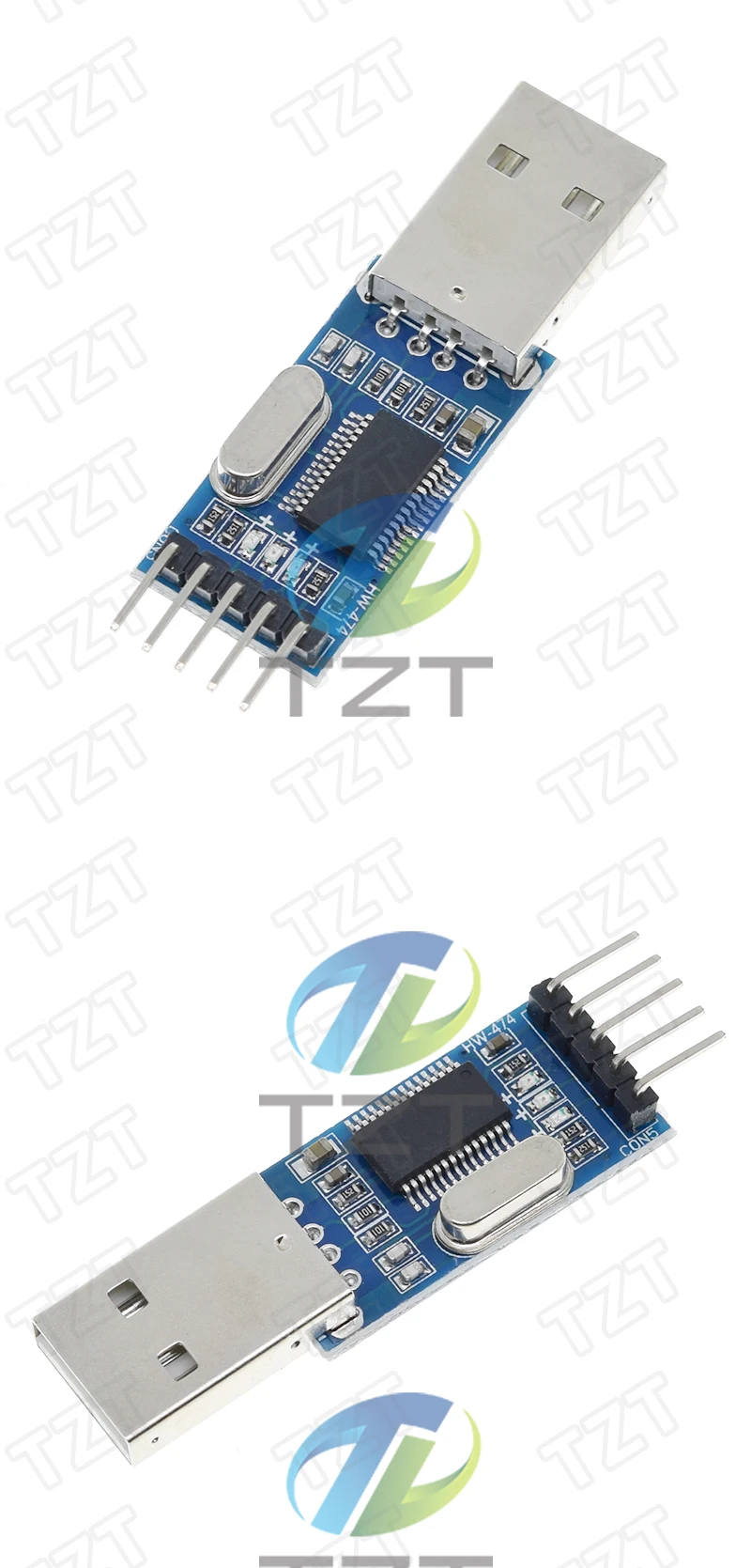TZT 1/2/5 Stück PL2303 USB zu RS232 TTL Konverter Adapter Modul/USB TTL Konverter UART Modul CH340G CH340 Modul 3,3V 5V Schalter – Detail 5