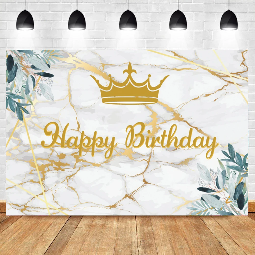 Laeacco Chúc Mừng Sinh Nhật Vàng Đứng Kim Cương Bạc Đảng Tùy Chỉnh Nền Chụp Ảnh Ảnh Phông Nền Chụp Ảnh Phòng Thu Photocall