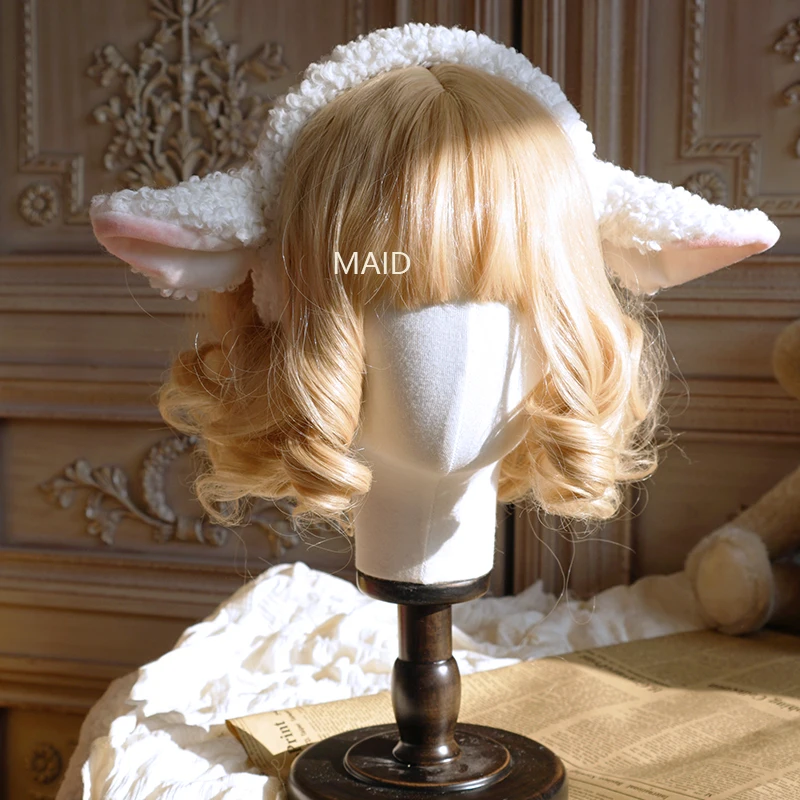 

Original sheep kc Lolita hand-made headband lamb ears animal headdress