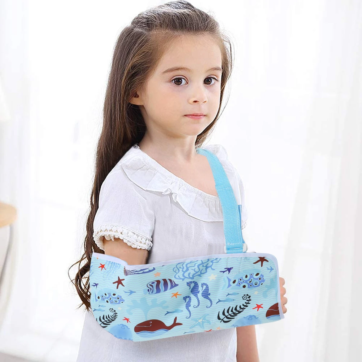 Child Arm Sling Shoulder Brace Support Medical Filter Cloth Support Strap Breathable Shoulder Belt Kids Broken Shoulder Recovery