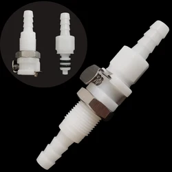 3/16 1/4 Hose Barb Valved quick Coupler disconnect fitting Coupling Male Female Quick Shut-Off Hose Joint Tube Connector